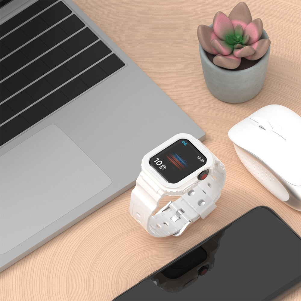 Fremragende Universal Apple Silikone Rem - Hvid#serie_2