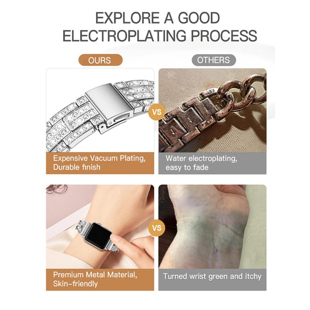 Rigtigt cool Universal Apple Metal Rem - Sølv#serie_4