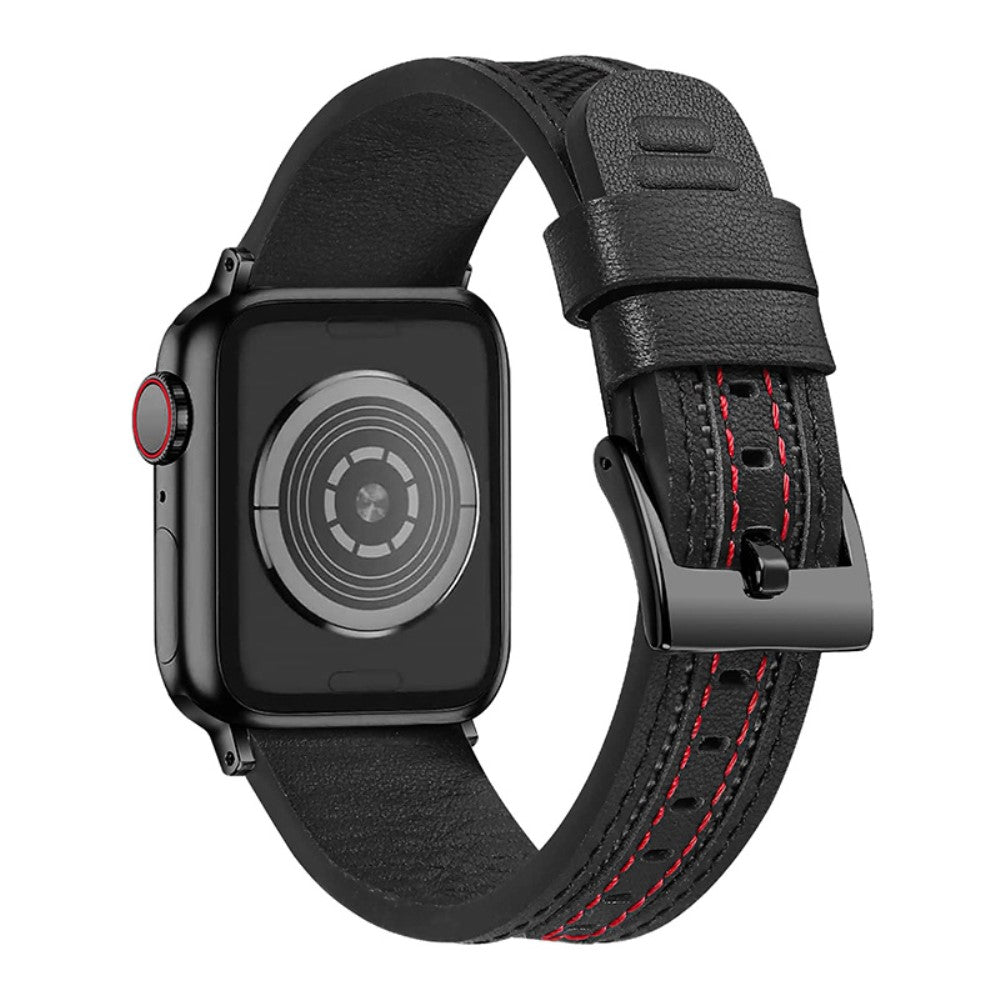 Mega godt Universal Apple Ægte læder og Nylon Rem - Sort#serie_1