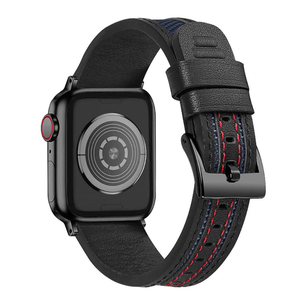 Mega godt Universal Apple Ægte læder og Nylon Rem - Blå#serie_4