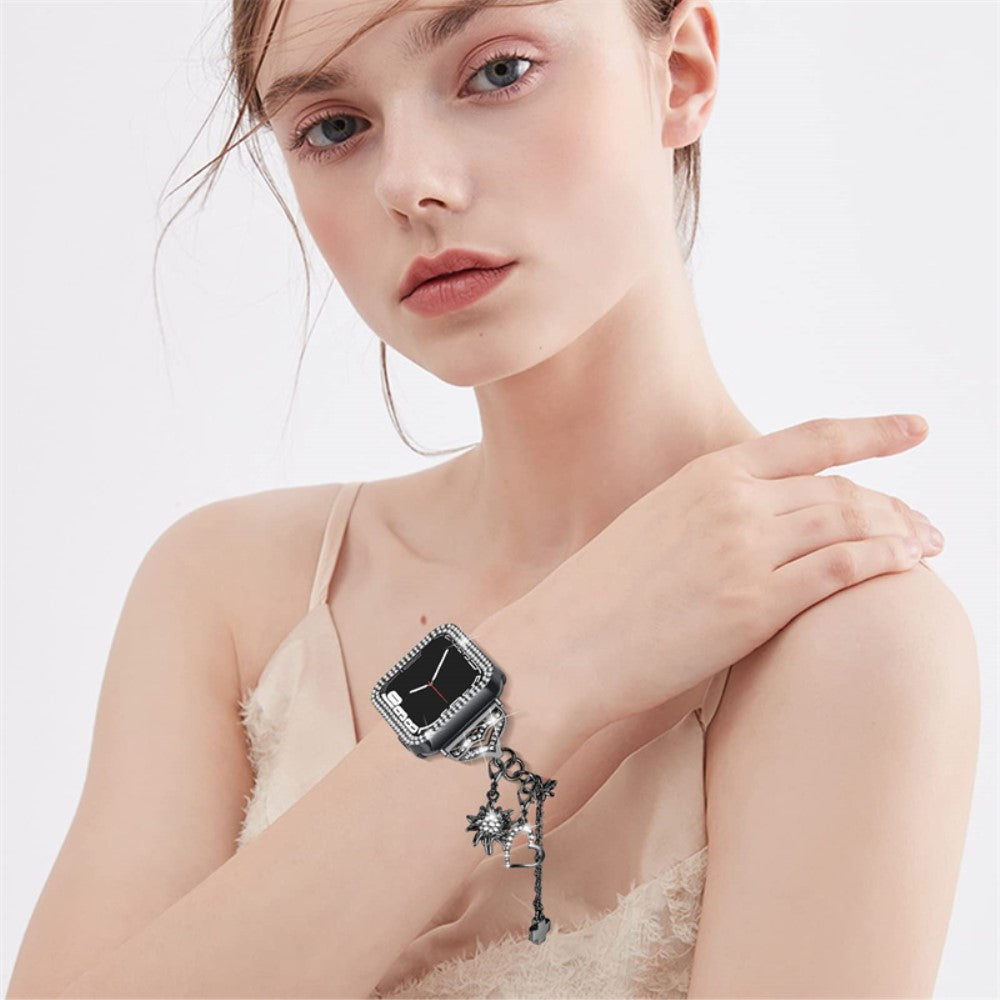 Apple Watch Series 8 (45mm) / Apple Watch Series 7 45mm Metal Rem - Sort#serie_1