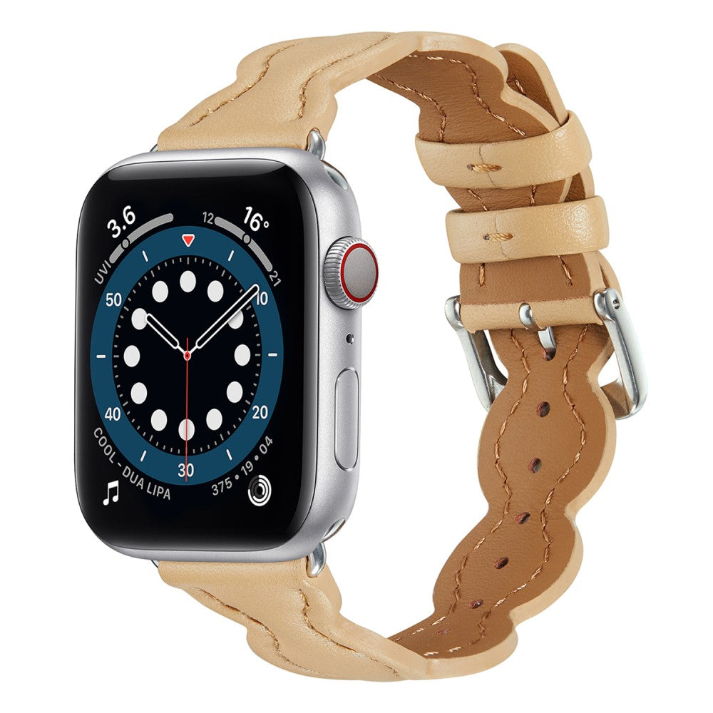 Meget nydelig Universal Apple Ægte læder Rem - Brun#serie_2