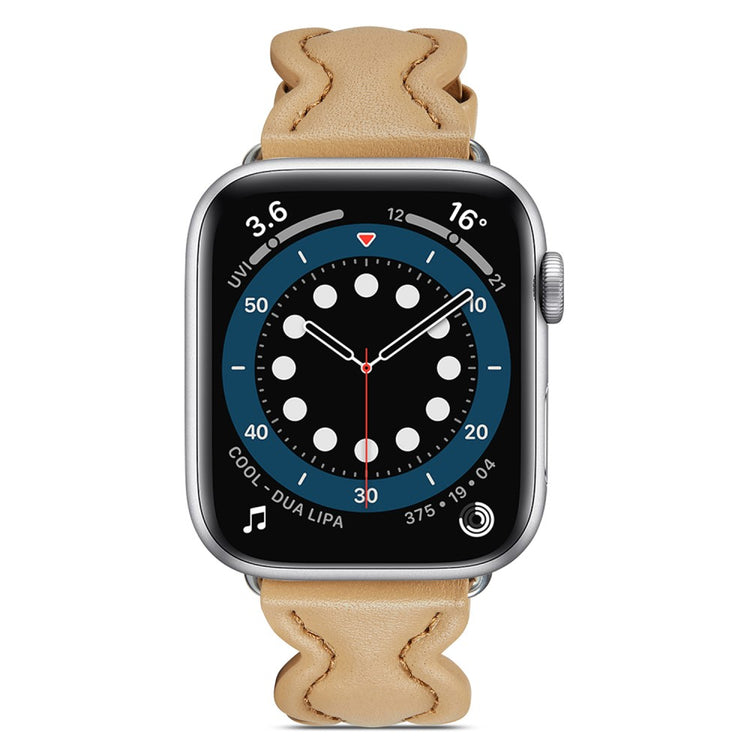 Meget nydelig Universal Apple Ægte læder Rem - Brun#serie_2