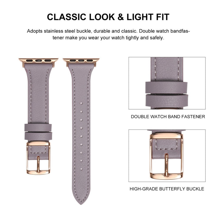 Vildt smuk Universal Apple Ægte læder Rem - Pink#serie_7