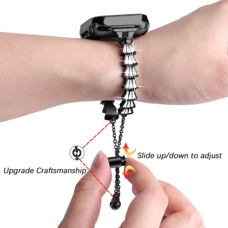 Helt vildt godt Universal Apple Metal og Rhinsten Rem - Sort#serie_2