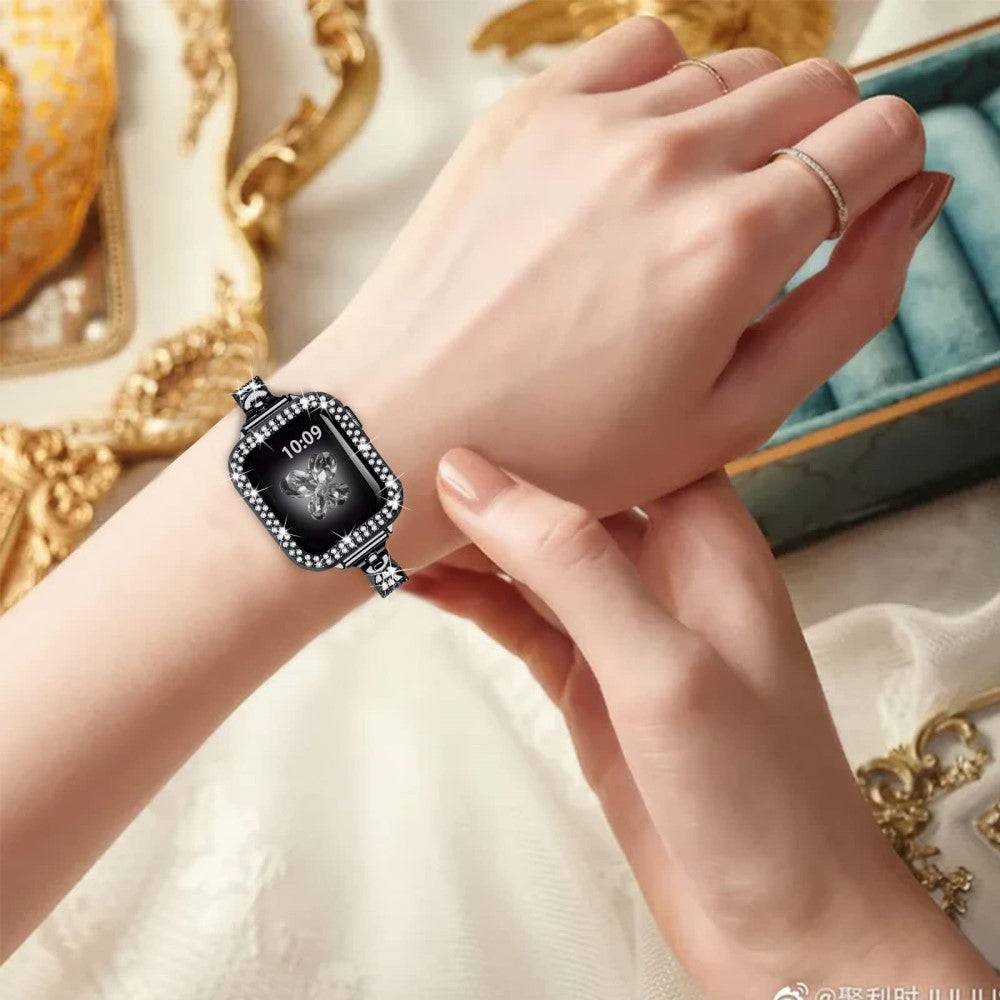 Helt vildt godt Universal Apple Metal og Rhinsten Rem - Sort#serie_2