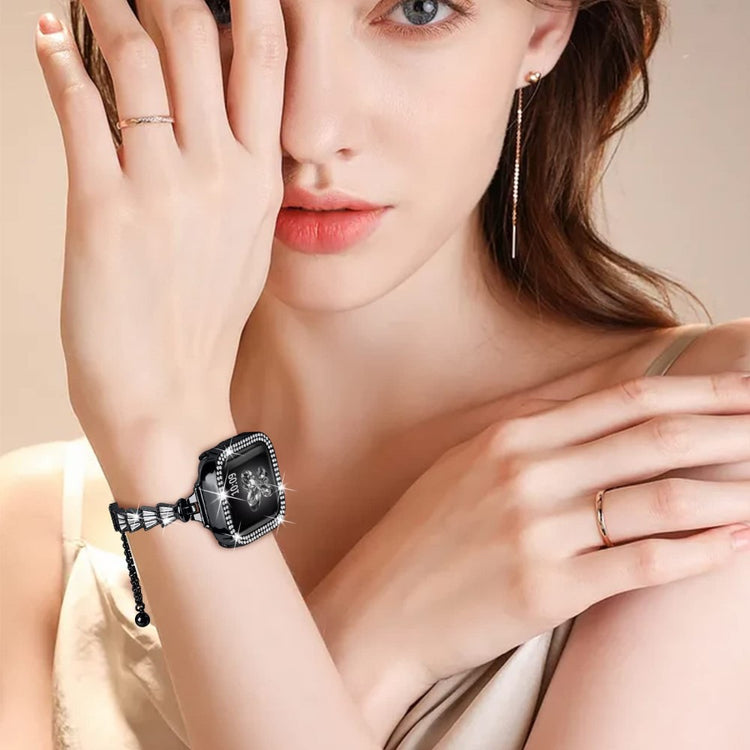 Helt vildt godt Universal Apple Metal og Rhinsten Rem - Sort#serie_2