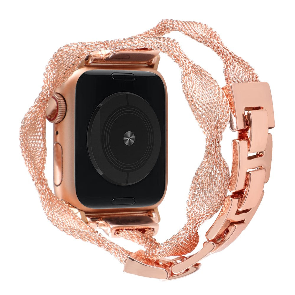 Mega Hรฅrdfรธr Metal Universal Rem passer til Apple Smartwatch - Pink#serie_1