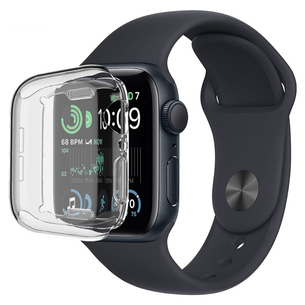 Mega Fed Universal Apple Cover med Skรฆrmbeskytter i Silikone - Gennemsigtig#serie_010