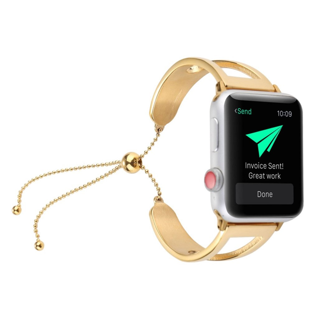 Vildt pænt Apple Watch Series 1-3 38mm Metal Rem - Guld#serie_1