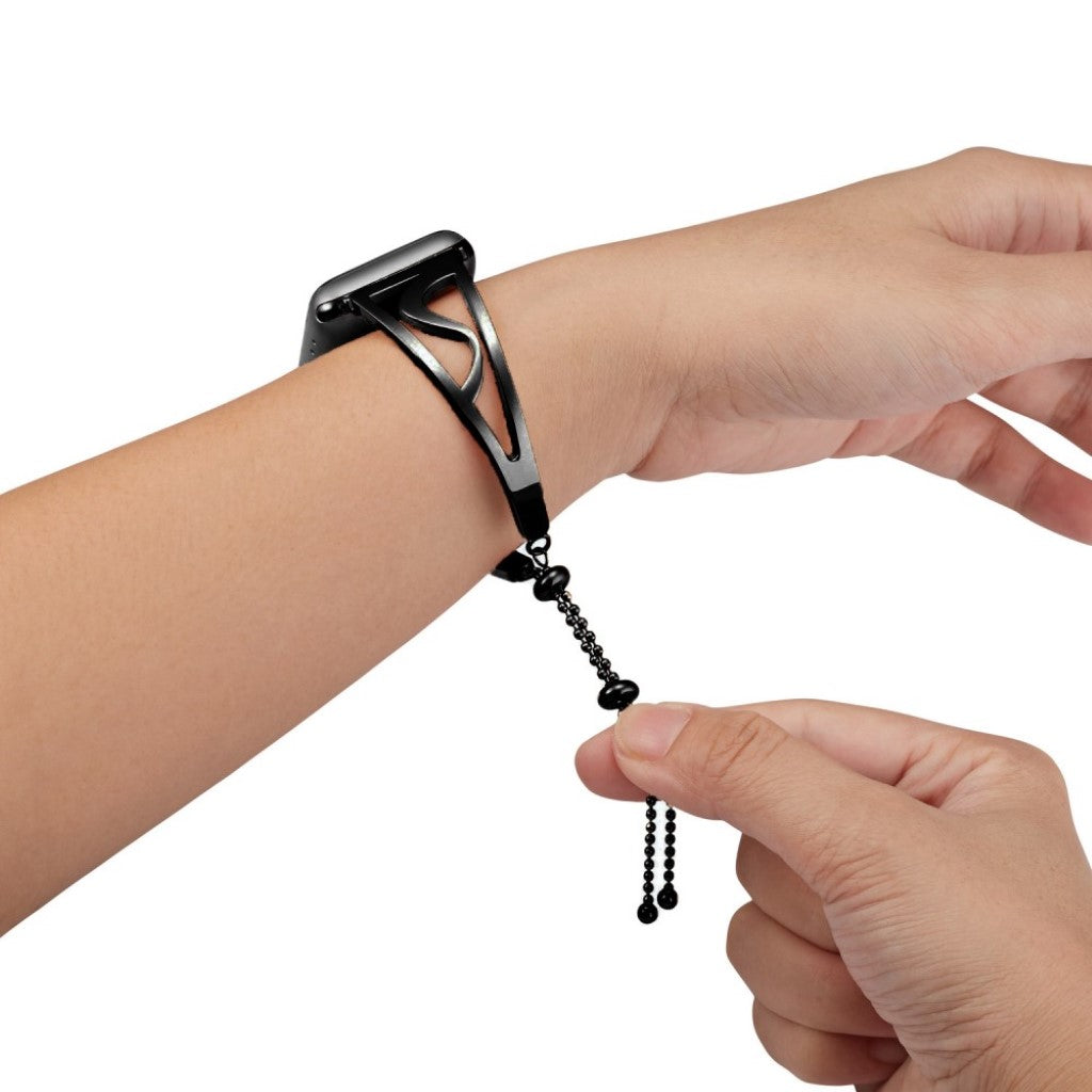 Super hårdfør Apple Watch Series 4 40mm Metal Rem - Sort#serie_2