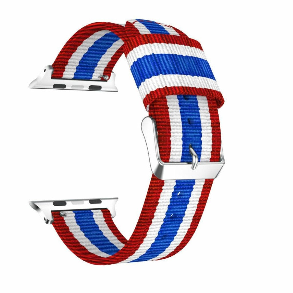 Mega holdbart Apple Watch Series 4 40mm Nylon Rem - Flerfarvet#serie_2