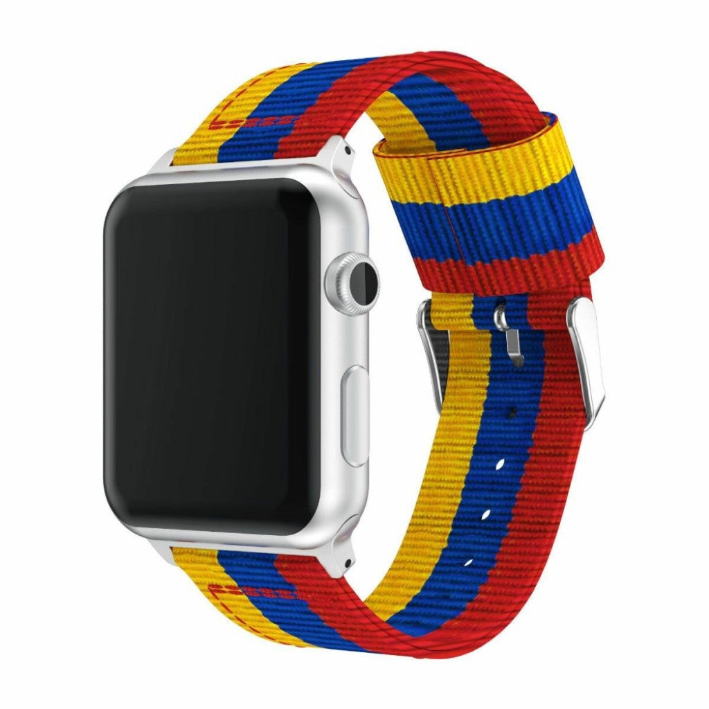 Mega holdbart Apple Watch Series 4 40mm Nylon Rem - Flerfarvet#serie_3