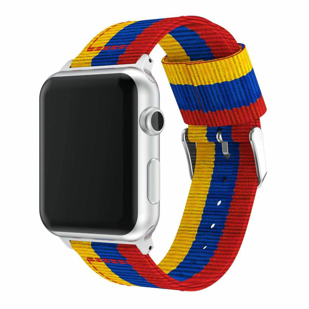 Mega holdbart Apple Watch Series 4 40mm Nylon Rem - Flerfarvet#serie_3