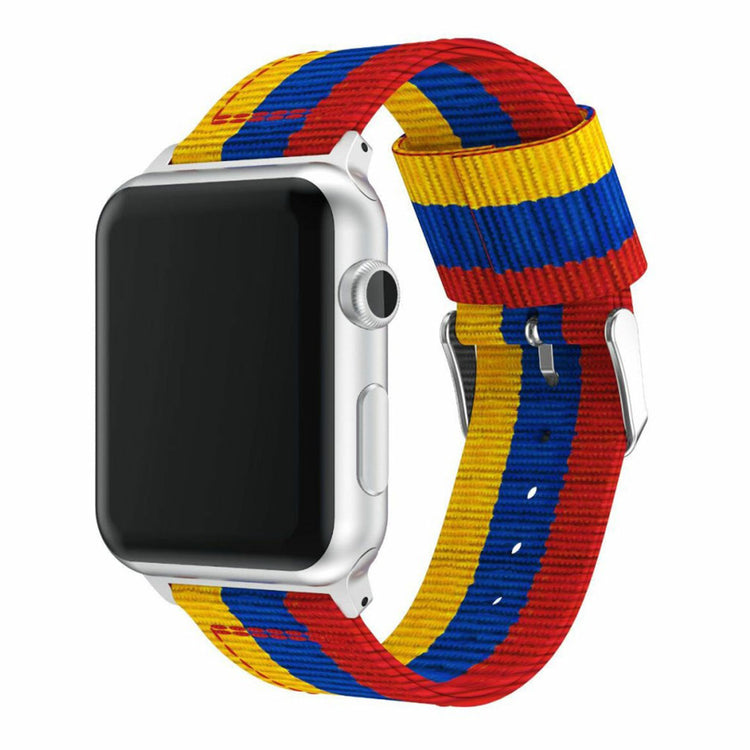 Mega holdbart Apple Watch Series 4 40mm Nylon Rem - Flerfarvet#serie_3
