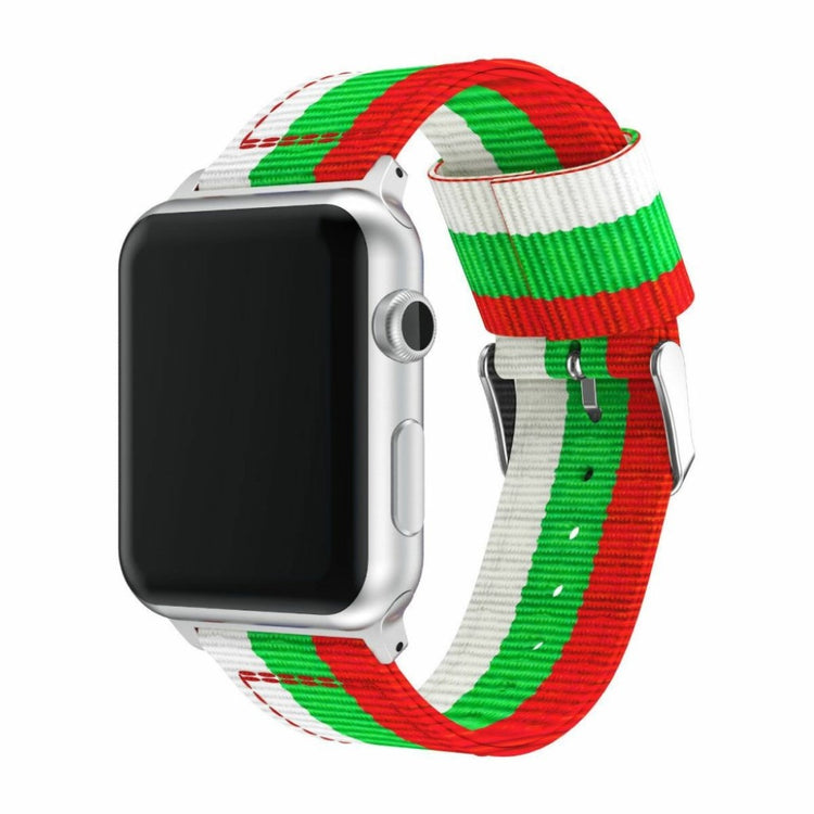 Mega holdbart Apple Watch Series 4 40mm Nylon Rem - Flerfarvet#serie_4