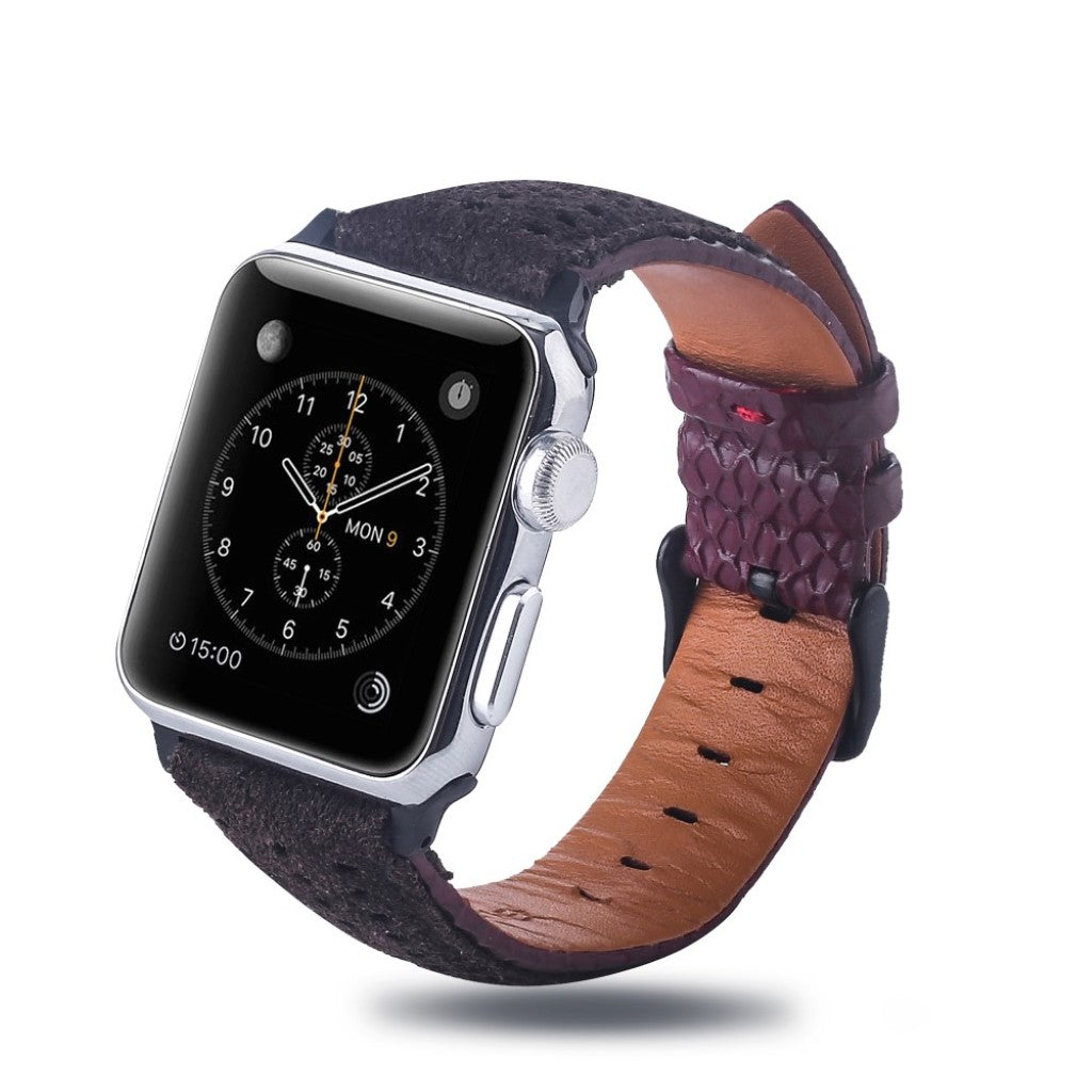 Super flot Apple Watch Series 4 40mm Ægte læder Rem - Flerfarvet#serie_1