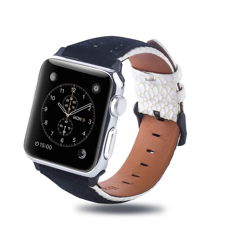 Super flot Apple Watch Series 4 40mm Ægte læder Rem - Flerfarvet#serie_3