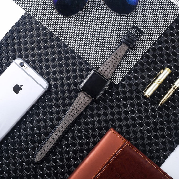 Super flot Apple Watch Series 4 40mm Ægte læder Rem - Flerfarvet#serie_4