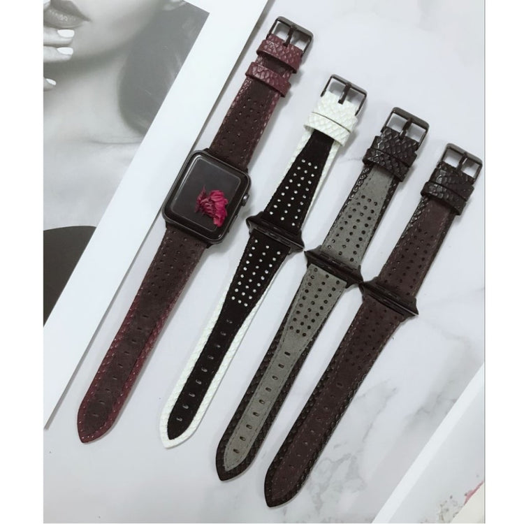 Super flot Apple Watch Series 4 40mm Ægte læder Rem - Flerfarvet#serie_4