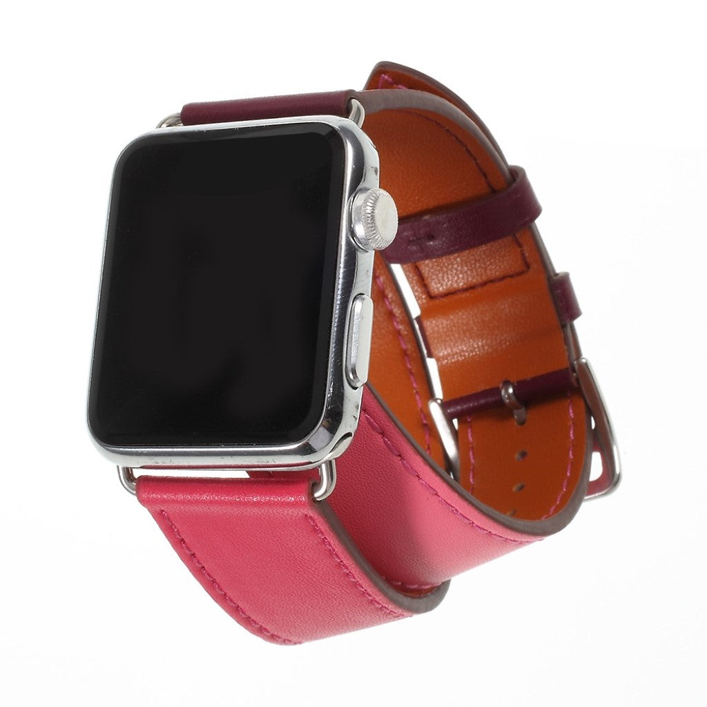 Mega skøn Apple Watch Series 4 40mm Ægte læder Rem - Pink#serie_1
