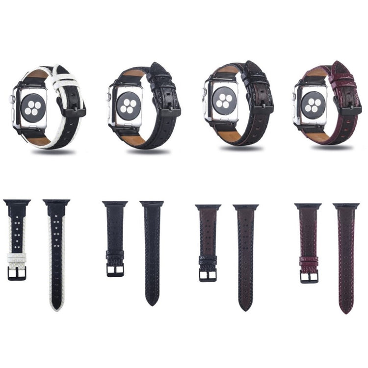 Super flot Apple Watch Series 4 40mm Ægte læder Rem - Flerfarvet#serie_3