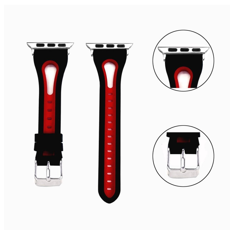 Helt vildt fint Apple Watch Series 4 40mm Silikone Rem - Flerfarvet#serie_2