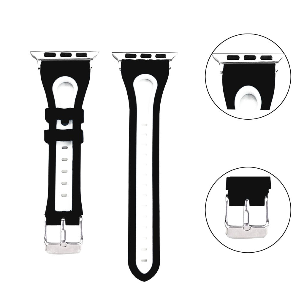 Helt vildt fint Apple Watch Series 4 40mm Silikone Rem - Flerfarvet#serie_4