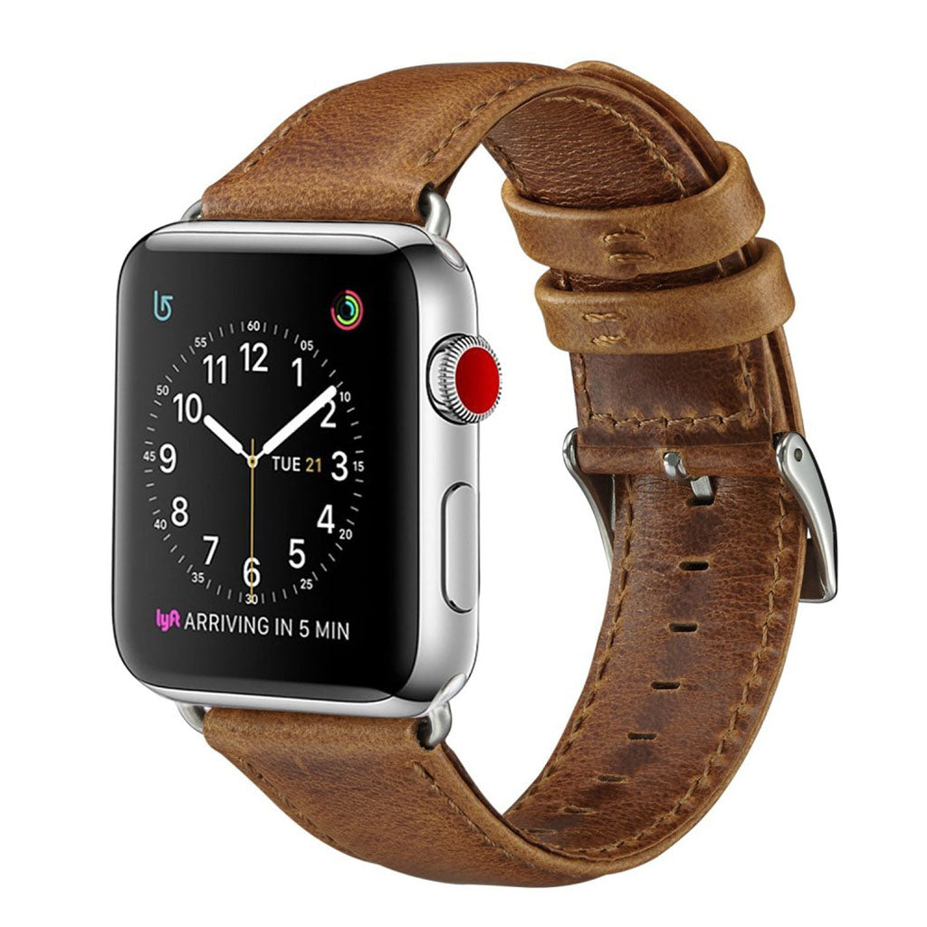 Eminent Apple Watch Series 4 40mm รgte lรฆder Rem - Brun#serie_1