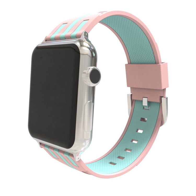 Solid Apple Watch Series 4 40mm Silikone Rem - Flerfarvet#serie_3