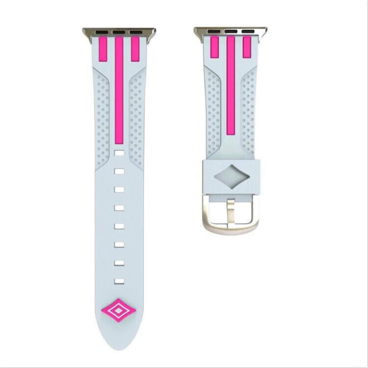 Solid Apple Watch Series 4 40mm Silikone Rem - Flerfarvet#serie_4