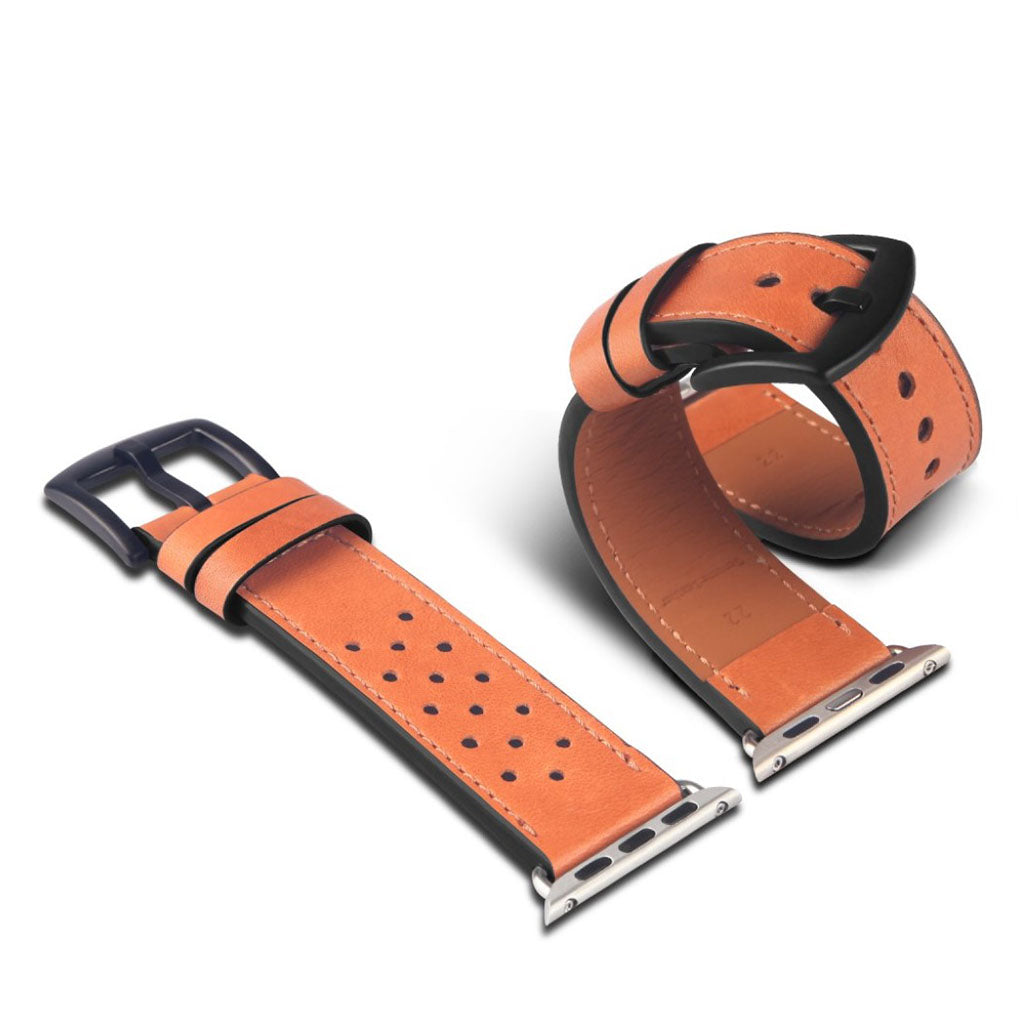 Kรธnt Apple Watch Series 4 40mm รgte lรฆder Rem - Brun#serie_1