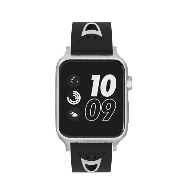 Meget kønt Apple Watch Series 4 40mm Silikone Rem - Sort#serie_1