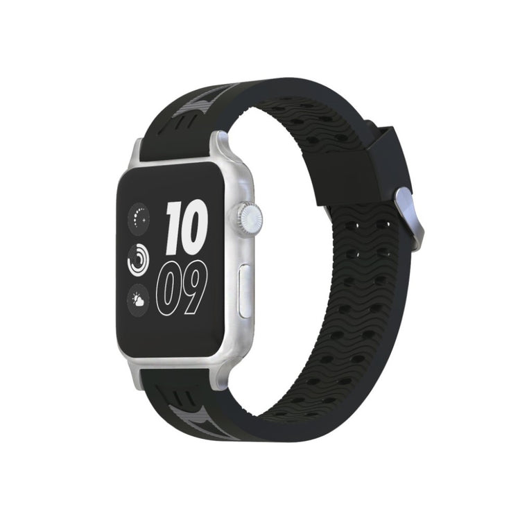 Meget kønt Apple Watch Series 4 40mm Silikone Rem - Sort#serie_2