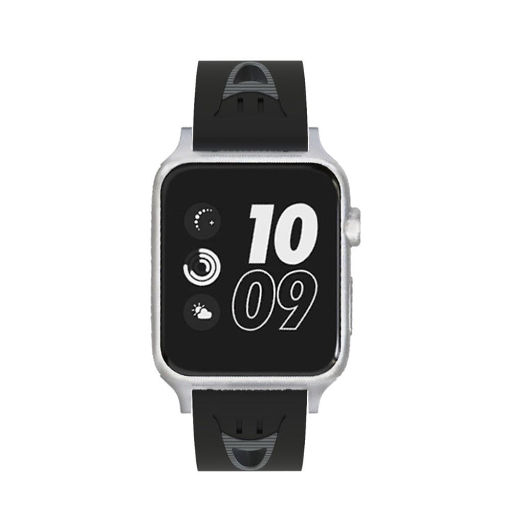 Meget kønt Apple Watch Series 4 40mm Silikone Rem - Sort#serie_2