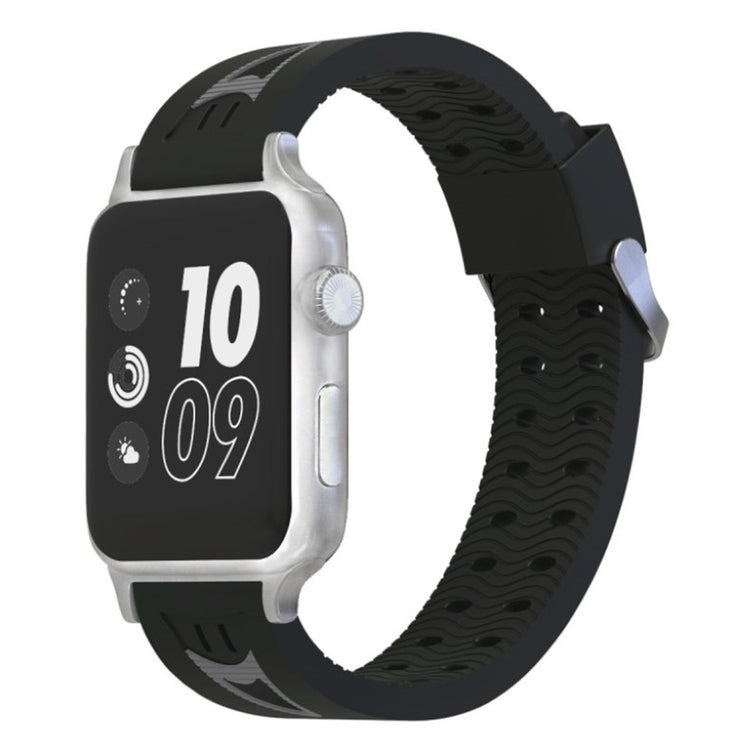 Meget kønt Apple Watch Series 4 40mm Silikone Rem - Sort#serie_2