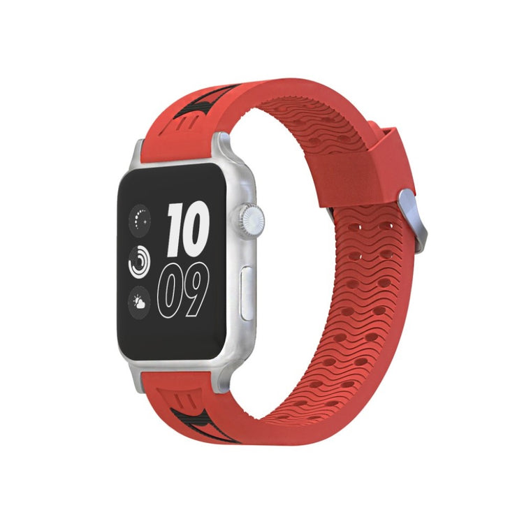 Meget kønt Apple Watch Series 4 40mm Silikone Rem - Rød#serie_4