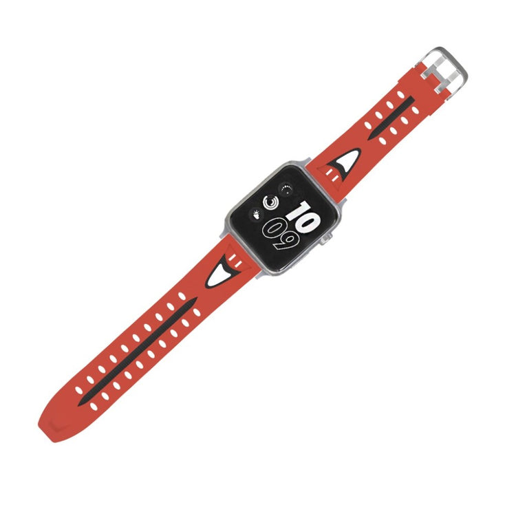 Meget kønt Apple Watch Series 4 40mm Silikone Rem - Rød#serie_4