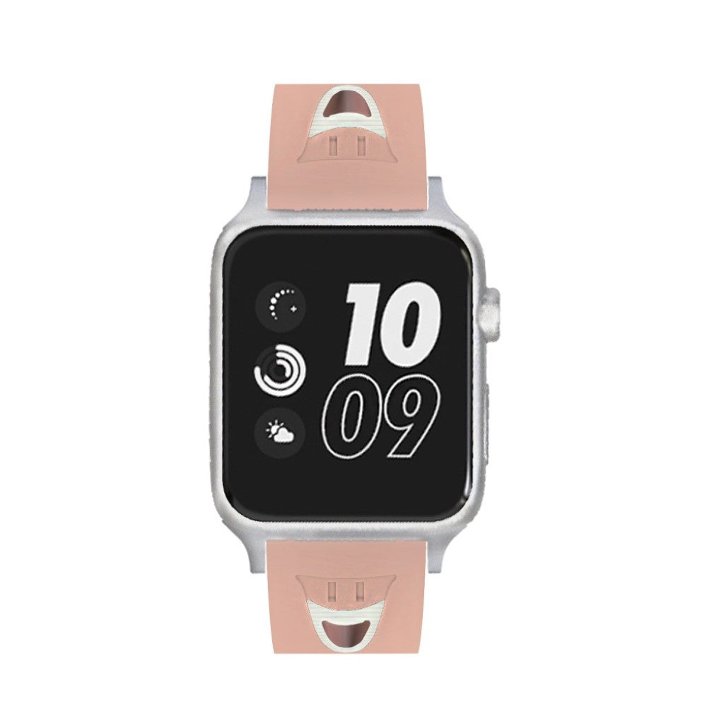 Meget kønt Apple Watch Series 4 40mm Silikone Rem - Pink#serie_5