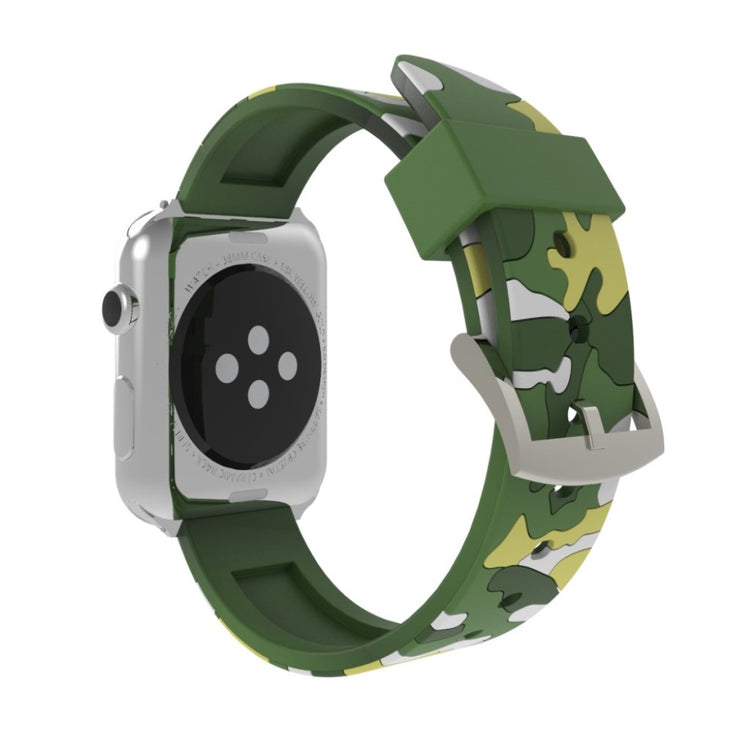 Rigtigt fint Apple Watch Series 4 40mm Silikone Rem - Grøn#serie_3