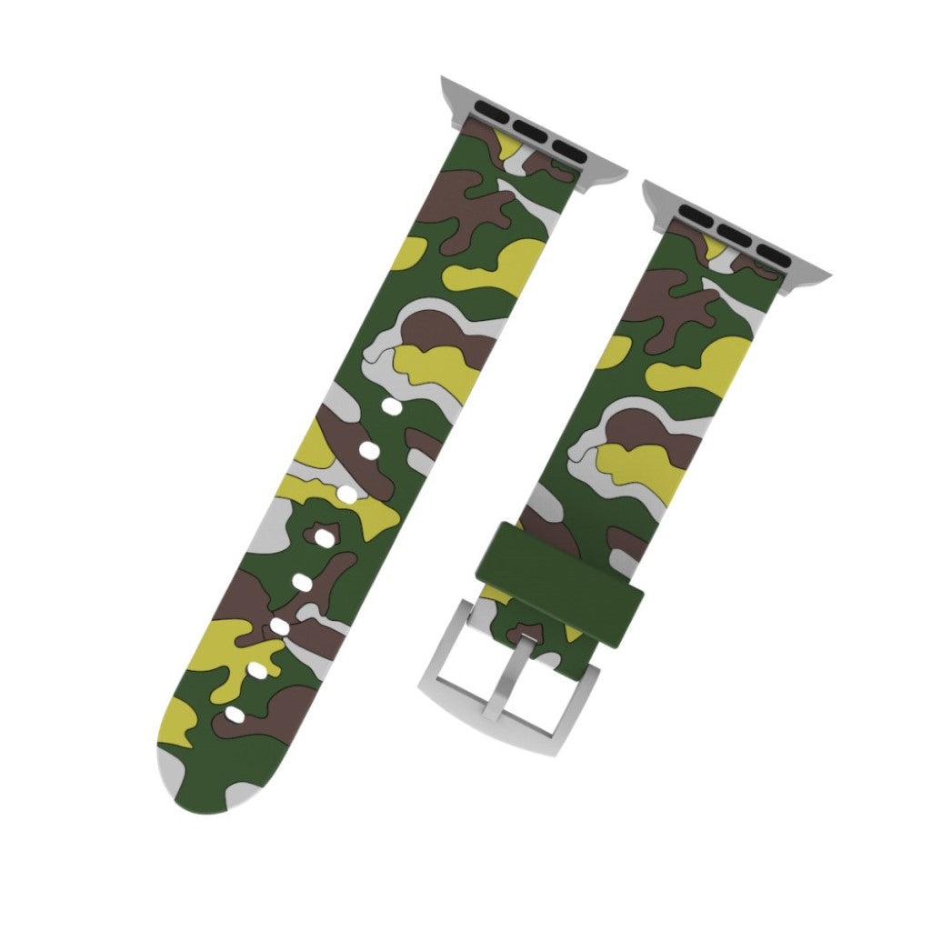 Rigtigt fint Apple Watch Series 4 40mm Silikone Rem - Grøn#serie_3