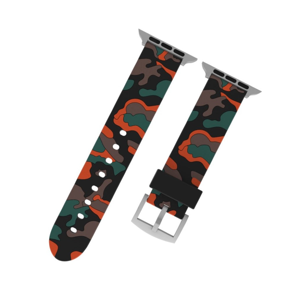 Rigtigt fint Apple Watch Series 4 40mm Silikone Rem - Orange#serie_4