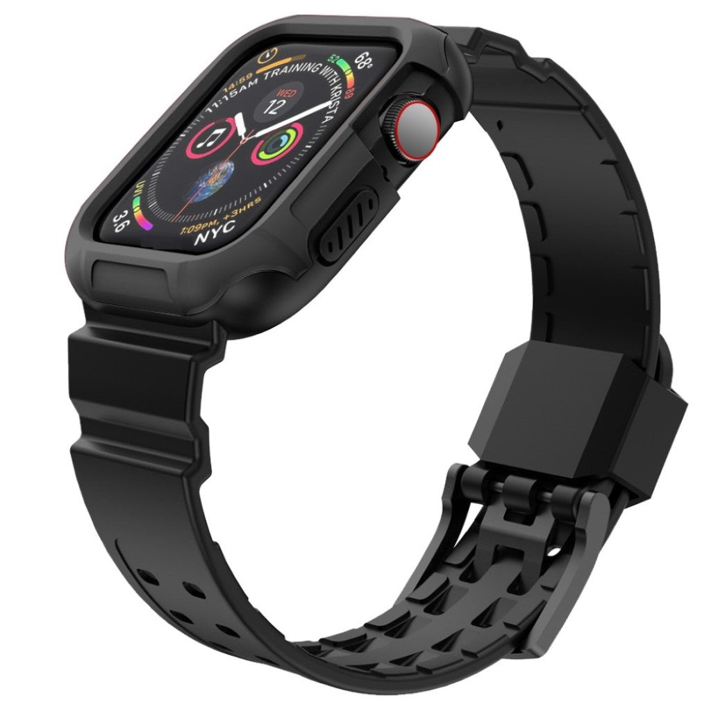 Helt vildt nydelig Apple Watch Series 4 40mm Silikone Rem - Sort#serie_1