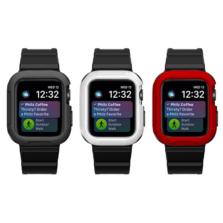 Helt vildt nydelig Apple Watch Series 4 40mm Silikone Rem - Sort#serie_1