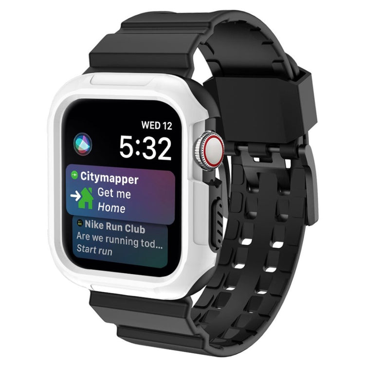 Helt vildt nydelig Apple Watch Series 4 40mm Silikone Rem - Hvid#serie_2