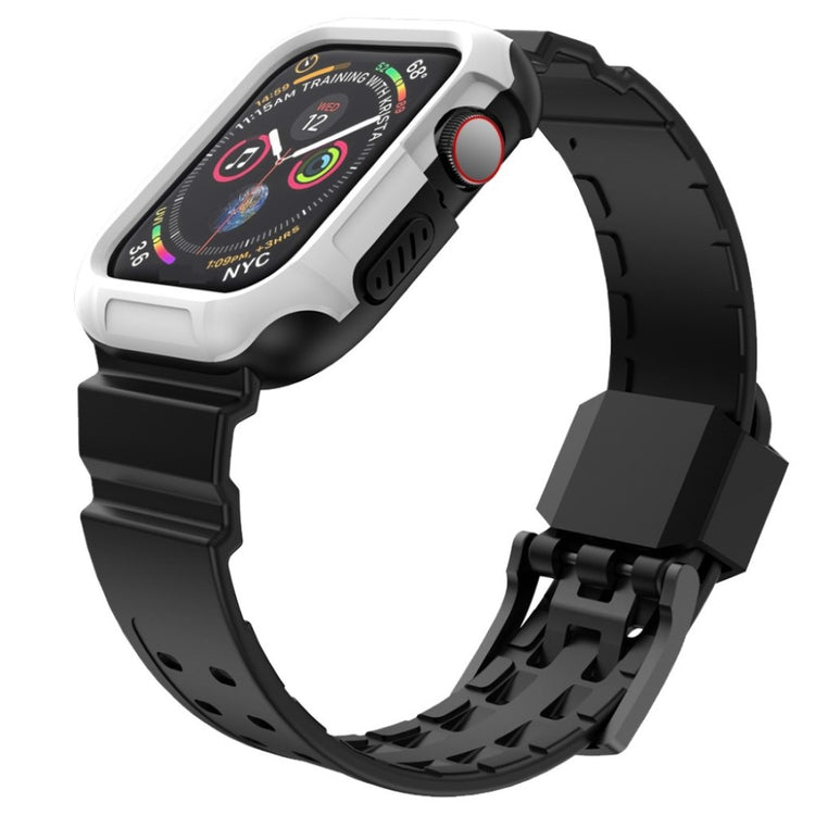 Helt vildt nydelig Apple Watch Series 4 40mm Silikone Rem - Hvid#serie_2