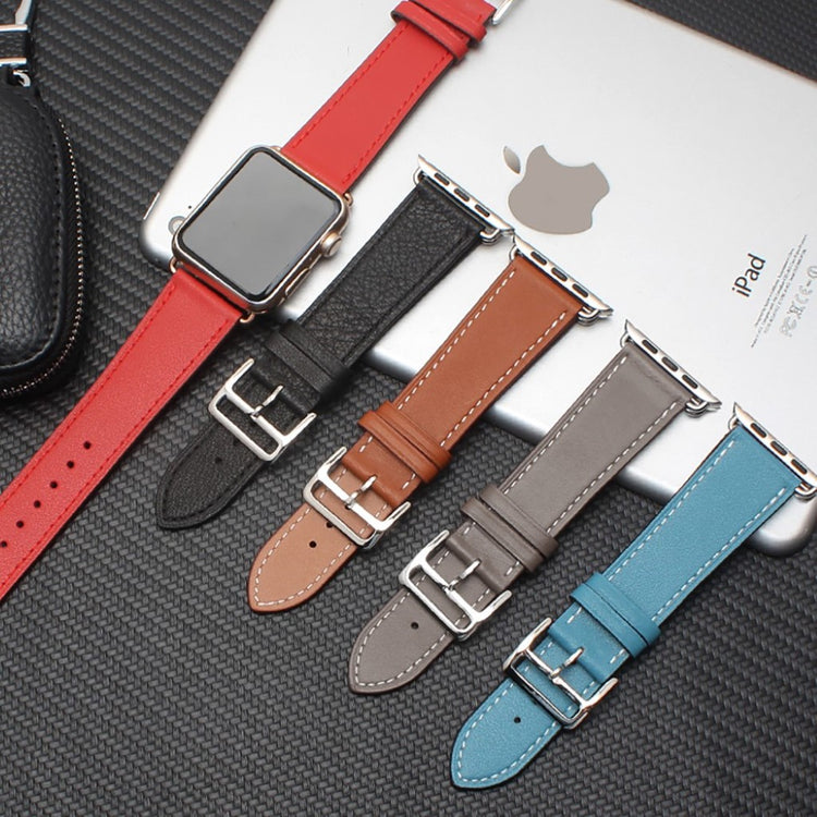 Vildt fantastisk Apple Watch Series 4 40mm Ægte læder Rem - Sort#serie_1