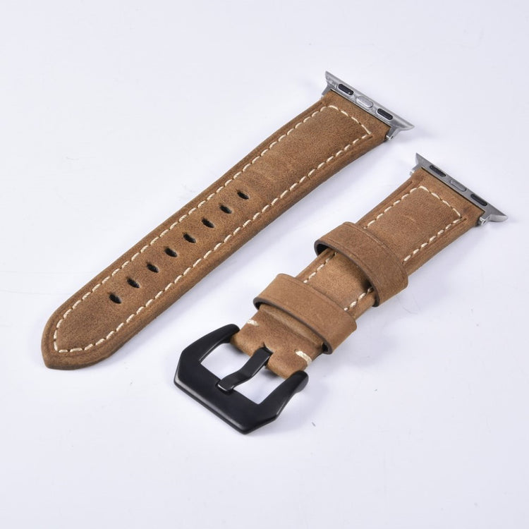 Mega nydelig Apple Watch Series 4 40mm Ægte læder Rem - Brun#serie_2