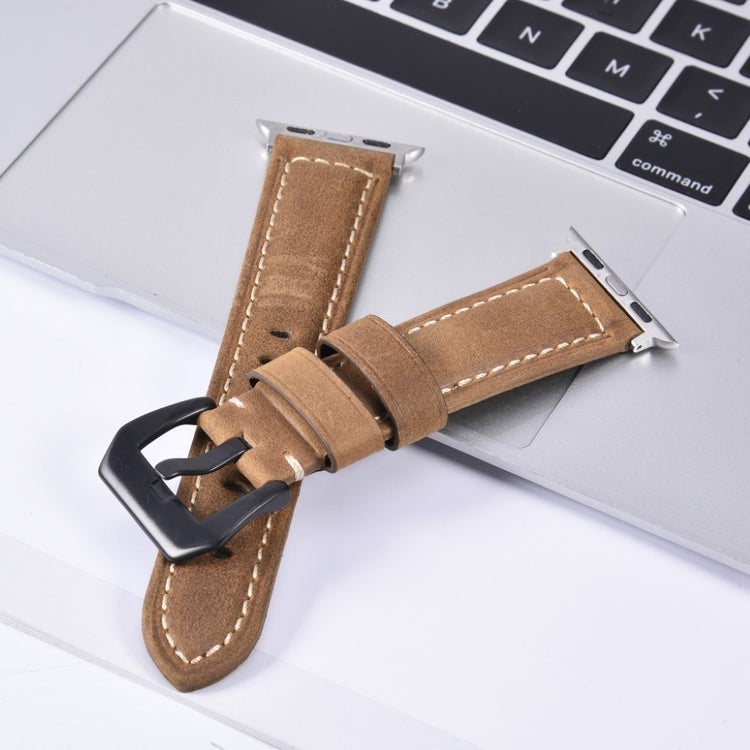Mega nydelig Apple Watch Series 4 40mm Ægte læder Rem - Brun#serie_2