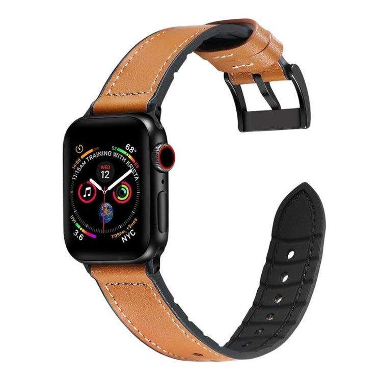 Holdbart Apple Watch Series 4 40mm Ægte læder Rem - Brun#serie_5